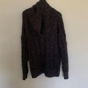 Black with light multicolored sweater